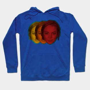 Lindsay Lohan Mugshot Threeways Hoodie